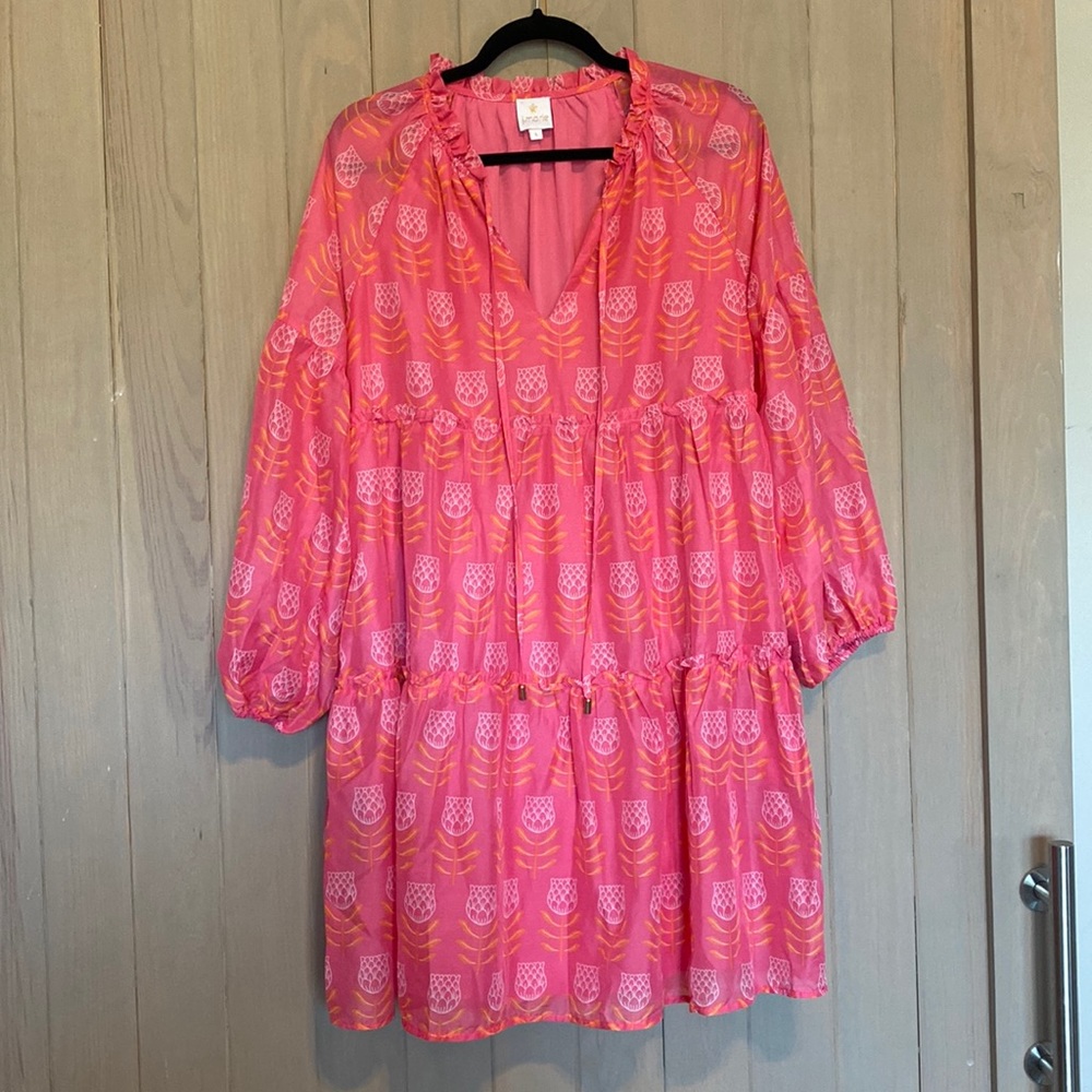 J. Marie “Summer” Dress - Large - pink/orange 💖🧡